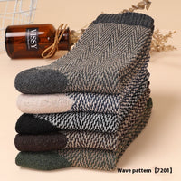 5-10 Pairs Retro Thick Line Men's Stockings Autumn And Winter Warm