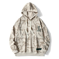 Korean Style Trendy Loose Round Neck Hooded Casual Pullover