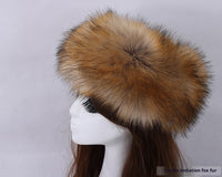 Elastic Faux Fur Fox Fur Headband For Women