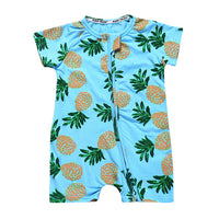 Newborn printed double zip bodysuit