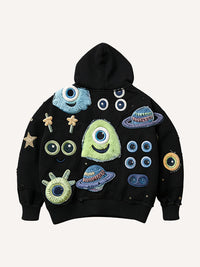 Fashion Casual Printed Polyester Sweater
