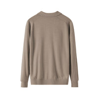 Men's Long-sleeved Sweater Lapel Comfortable All-match Sweater