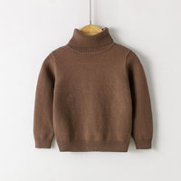 New Women's Pure Cotton Thread Pullover Turtleneck Knit Sweater
