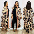 Fashion Windbreaker Playing Card Printing Long Coat