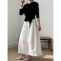 Womens Slimming Mid-length Skirt That Covers The Hips