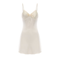 Sexy Backless Womens Camisole Nightdress  Slip-On Silk Robe Set For Loungewear