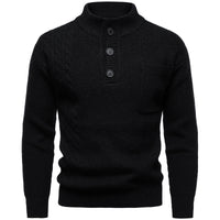 Men's Fashion British Henry Stand Collar Sweater