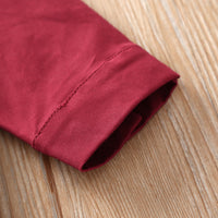 Baby Lapel One-piece Cotton Long-sleeved Romper