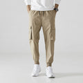 Fashionable Loose Feet Nine Split Leg Pants Multi-pocket Breathable Casual Pants