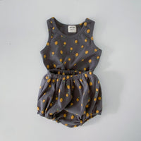Printed Sleeveless Shorts Suit