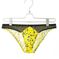 Men's Breathable Low Waist Star Printed Briefs