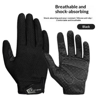SpringSummer Cycling Gloves Touchscreen-Enabled Full-Finger Gloves For Motorcycles And Bicycles