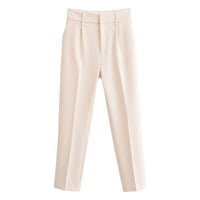 High Waist Slimming Skinny Pants Versatile Casual Suit Pants