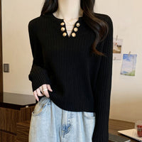 Women's Autumn New Slimming Sweater Youthful Long Sleeve Top