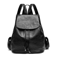 Fashionable Korean All-match Genuine Leather Women's Backpack