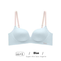 Breasts Lady's Push Up Large Wireless Anti-sagging Traceless Ventilation Bra