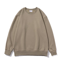 Drop Shoulder Sweater Water Soft Cotton Round Neck Solid Color Men And Women