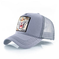 Simple Breathable Baseball Cap With Animal Embroidery