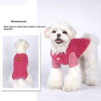 Pet Clothes Autumn And Winter Small Dog Cotton Korean Cashmere