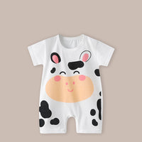 Thin Women's Short Sleeve Newborn Baby Child Jumpsuit Romper