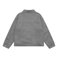 Solid Color Long Sleeve Lapel Pilot Jacket Versatile Trendy