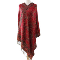 Cashmere Classic All-match Jacquard Cashew Tassel Scarf For Four Seasons