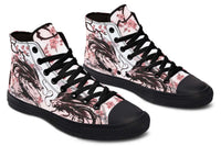 Printed Couple High Top Canvas Shoes