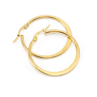 Titanium Steel Flattened Ear Wire Clip Earrings For Women