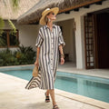 Fashionable Retro V-Neck Elegant Womens Dress