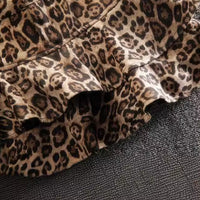 Leopard Print Skirt European And American Fashionable Figure Flattering