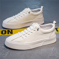 Sports Casual Platform Lace-up Leather Shoes