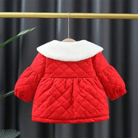 Fleece-lined Warm Little Girl Cotton Padded Coat