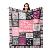 Flannel Blanket Printed Party Bedroom Decoration