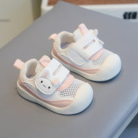 Hollow Transparent Net Soft Bottom 0-1-2 Years Old Cartoon Toddler Walking Shoes