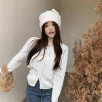 Winter Loose Knit Cardigan Top Women's New Thin