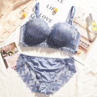 No steel ring gathered underwear set