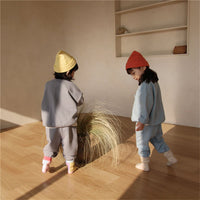 Children's Leisure Linen Cotton Sweater Suit