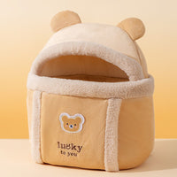 Animal-shaped Pet Diaper Bag Off-shoulder Bag Kitten Puppy Portable Cat Bag Pet Backpack