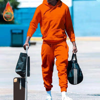 Men's Loose-Fit Two-Piece Sports Sweatshirt Set