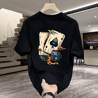 Heavy Cotton Printed Men's Short-sleeved T-shirt