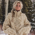 New 3D Digital-Print Womens Autumn Winter Fashionable Casual Turtleneck Sweater