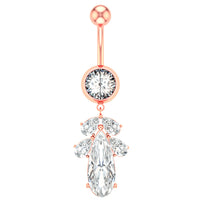 Creative round belly button ring