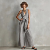 Elegant Commuter V-Neck Jumpsuit For Women