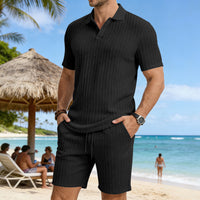 Summer Stretch Jacquard Textured Mens Suit