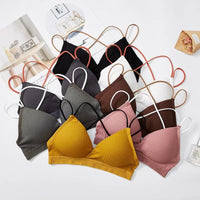 Gathered Tube Top Thin Girl Triangle Underwear