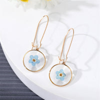 Creative Dried Flowers Ear Ring Simple Preserved Fresh Flower Eardrops