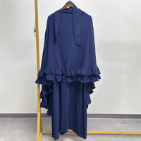 Robe Set Middle Eastern Solid-color Dress Women's Clothing
