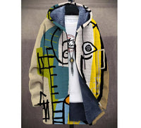 Hooded Cardigan Cotton Jacket Gray