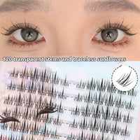 Ultra-fine Sheer Root Natural Segmented Comic Fairy Eyelashes