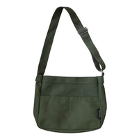 Solid Color Unisex Men's And Women's Canvas Shoulder Bag